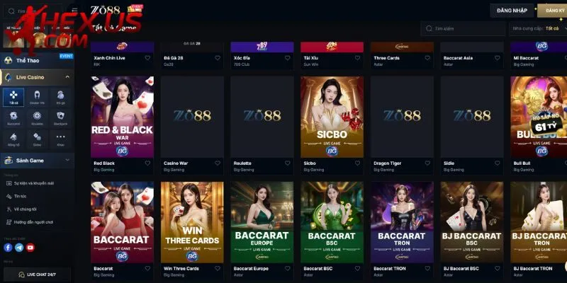 Sân chơi cung cấp tỷ lệ thưởng hấp dẫn, cao hơn nhiều so với thị trường